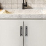 Square Black Drawer Pulls Black Cabinet Hardware Kitchen