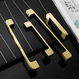 Modern Gold Brass Kitchen Cabinet Handles