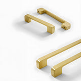 Modern Gold Brass Kitchen Cabinet Handles