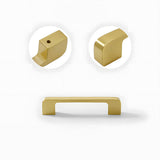 Modern Gold Brass Kitchen Cabinet Handles