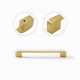 Modern Gold Brass Kitchen Cabinet Handles