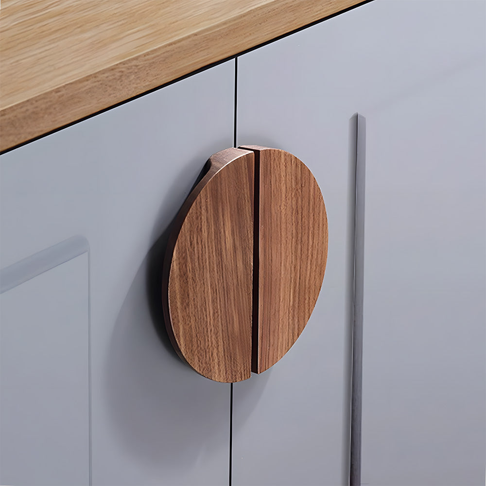 Modern Semi Circle Wood Cabinet Drawer Handles