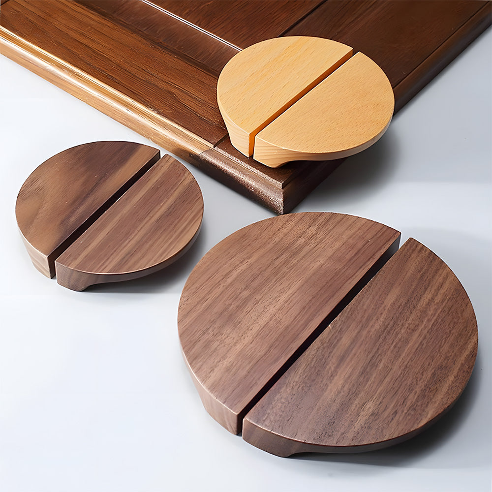 Modern Semi Circle Wood Cabinet Drawer Handles