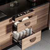 Modern Semi Circle Wood Cabinet Drawer Handles