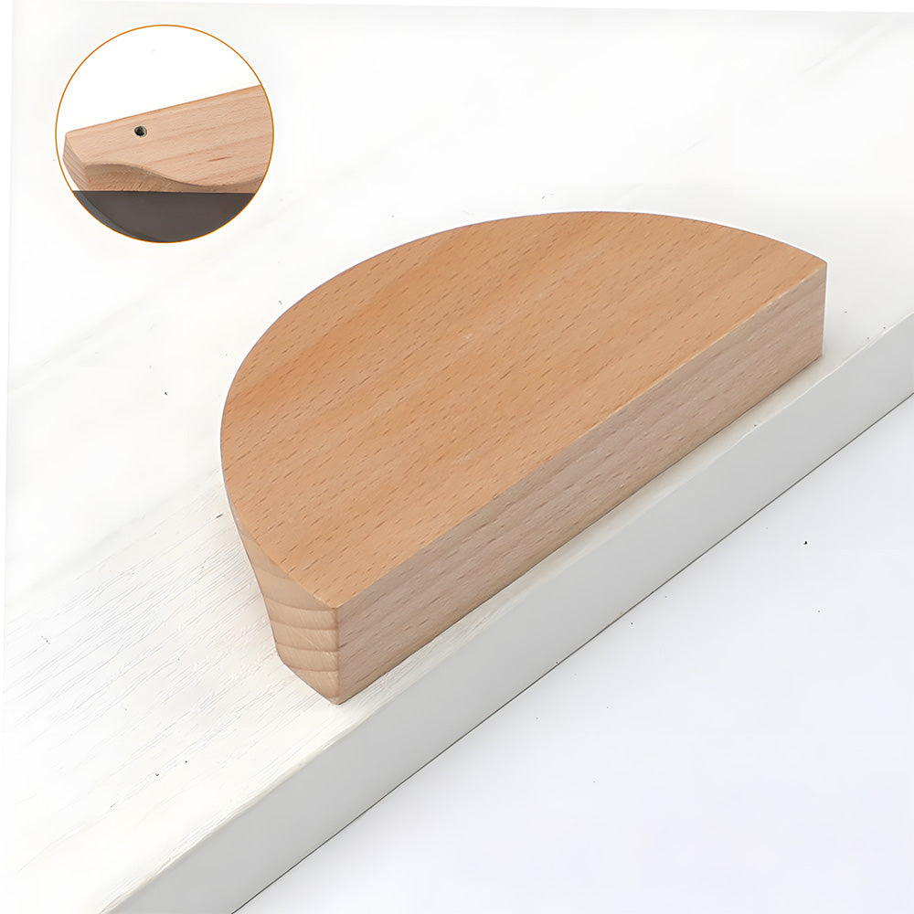Modern Semi Circle Wood Cabinet Drawer Handles