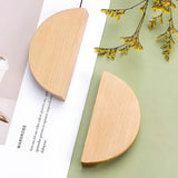 Modern Semi Circle Wood Cabinet Drawer Handles