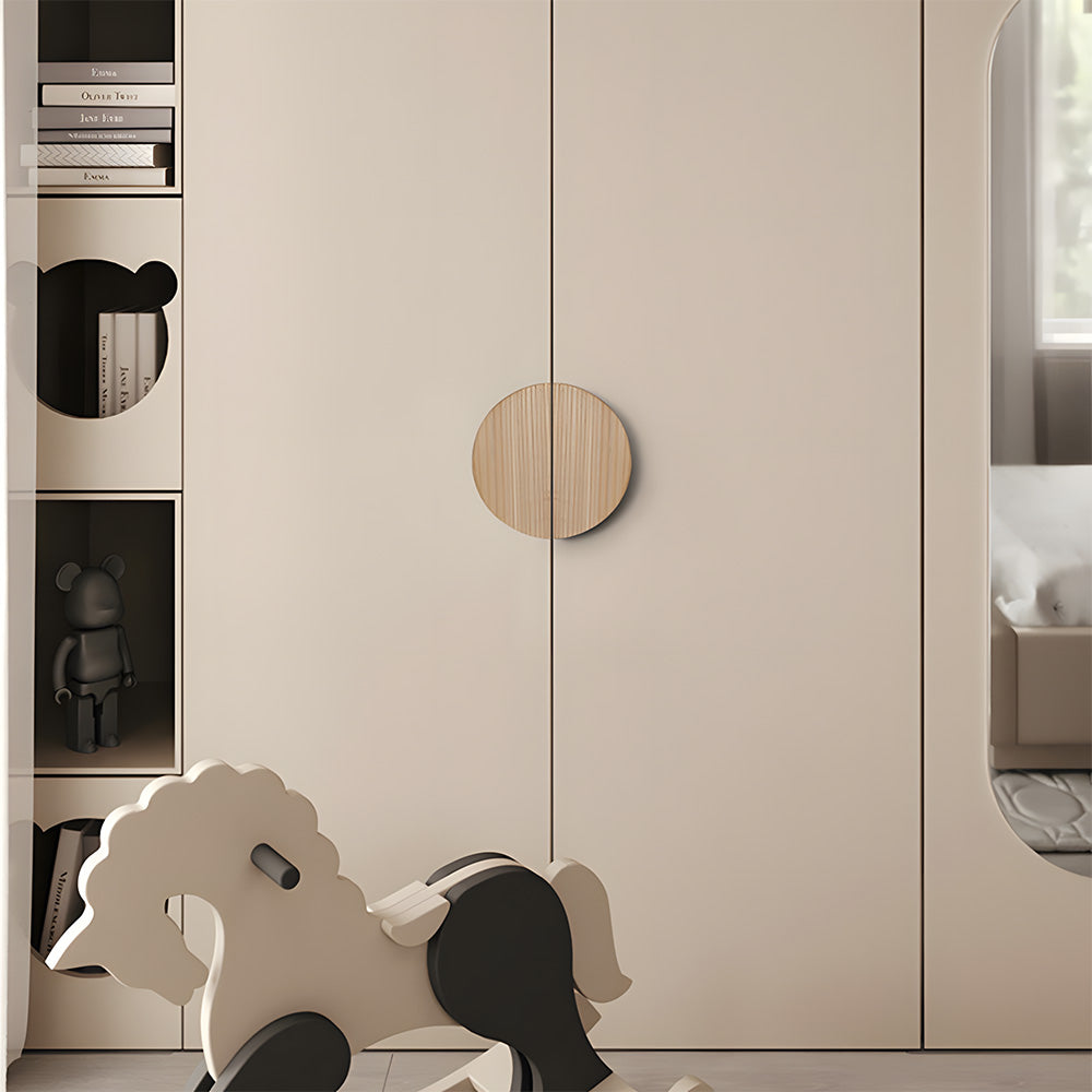 Modern Semi Circle Wood Cabinet Drawer Handles
