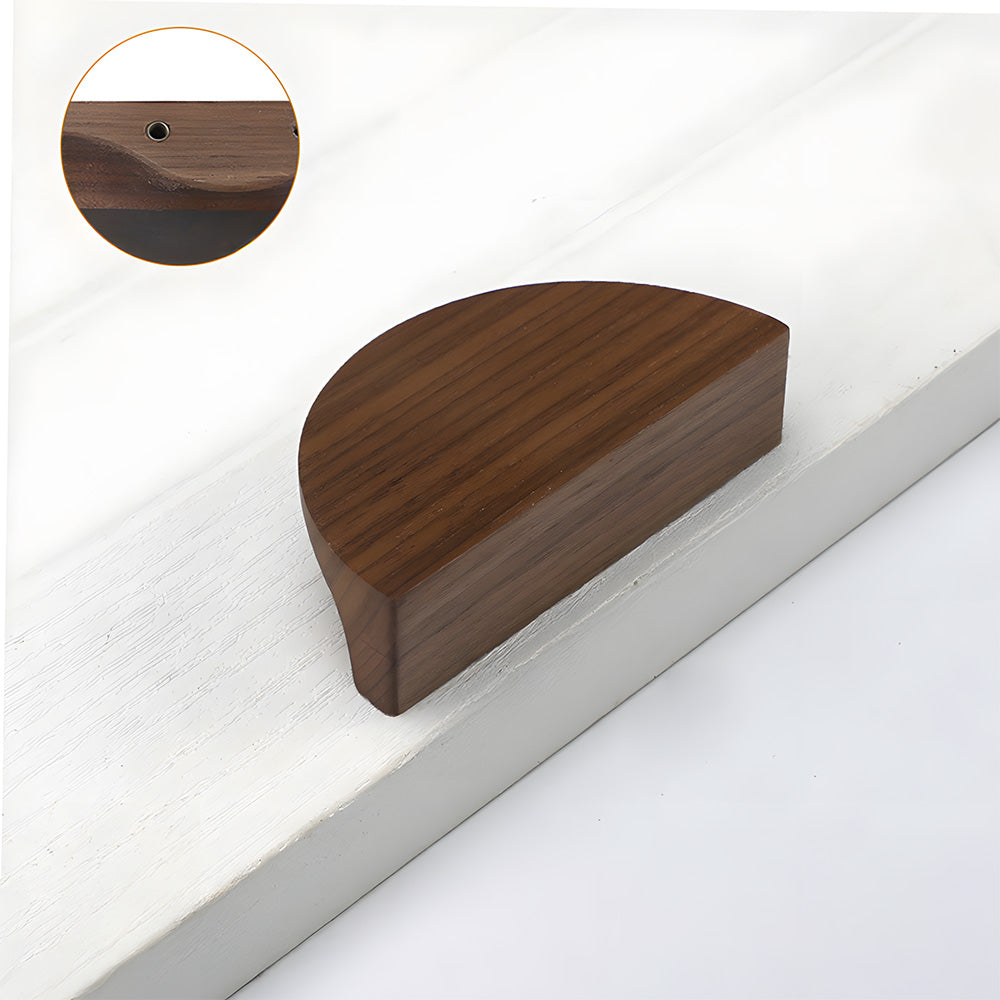 Modern Semi Circle Wood Cabinet Drawer Handles