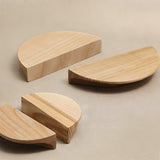 Modern Semi Circle Wood Cabinet Drawer Handles