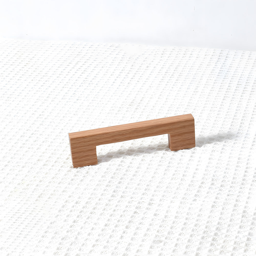 Modern Square Wood Cabinet Drawer Pulls