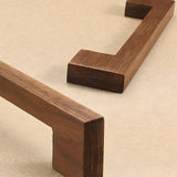 Modern Square Wood Cabinet Drawer Pulls