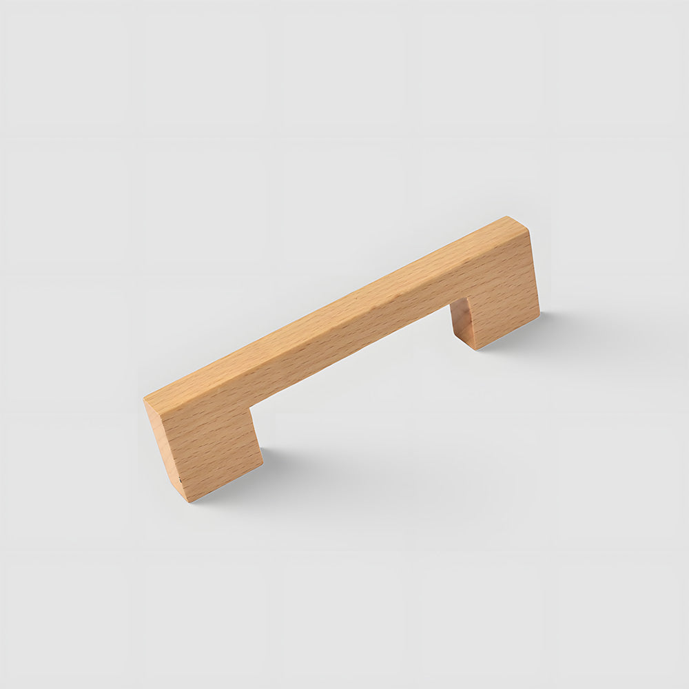 Modern Square Wood Cabinet Drawer Pulls