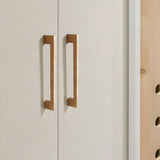 Modern Square Wood Cabinet Drawer Pulls