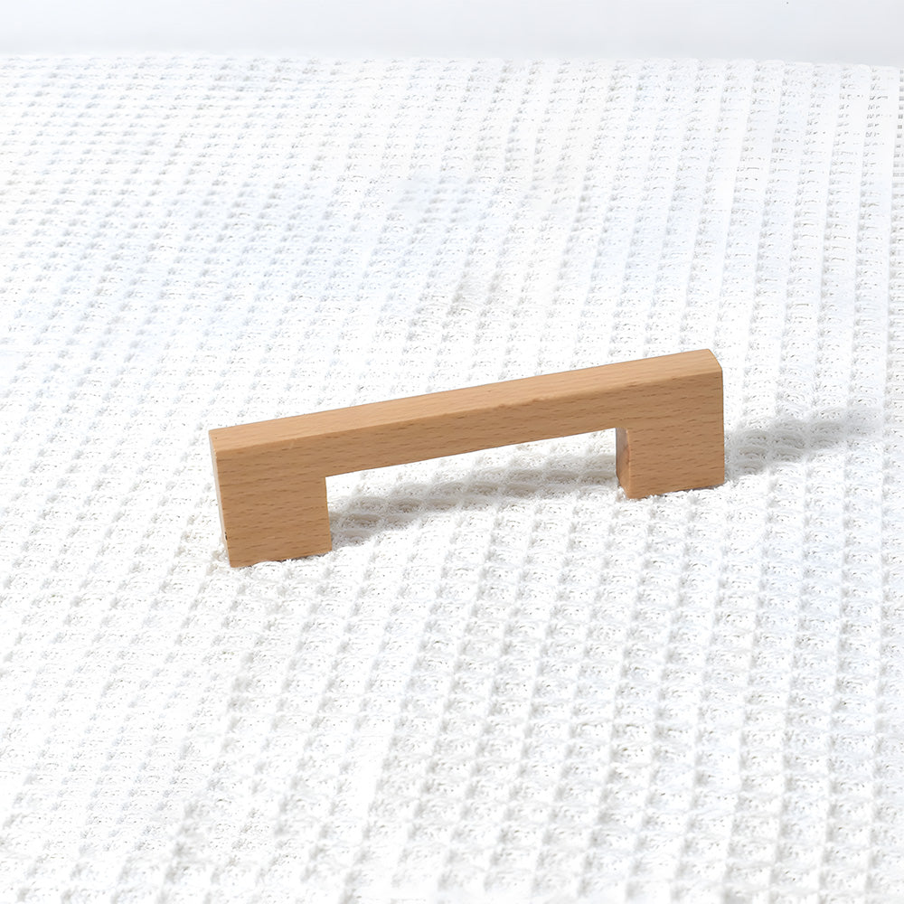 Modern Square Wood Cabinet Drawer Pulls