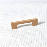 Modern Square Wood Cabinet Drawer Pulls