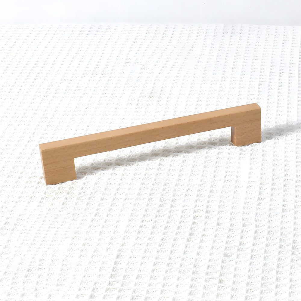 Modern Square Wood Cabinet Drawer Pulls