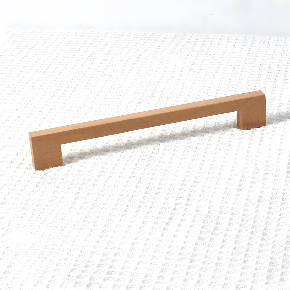 Modern Square Wood Cabinet Drawer Pulls