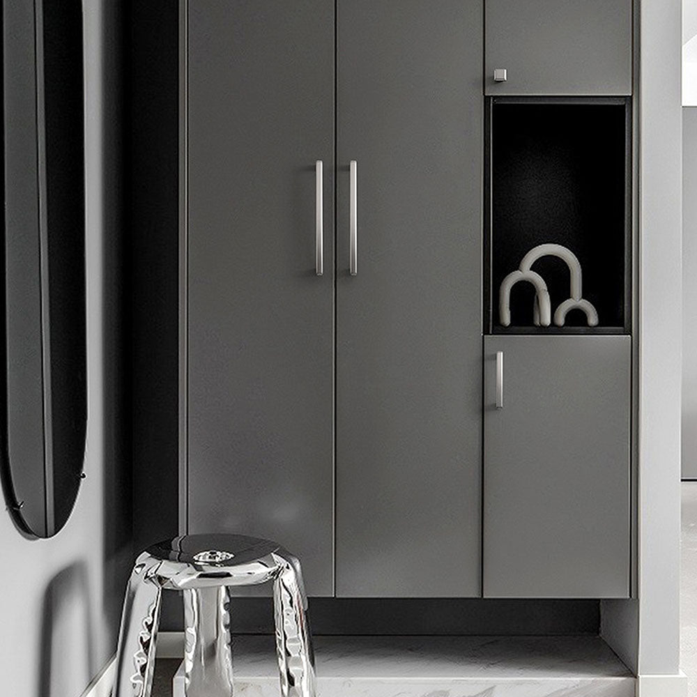 Classic Square Zinc Alloy Kitchen Cabinet Handles and Knobs