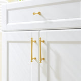 Soild Gold Brass Drawer Pulls Cupboard Cabinet Knobs
