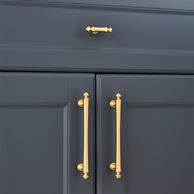 Soild Gold Brass Drawer Pulls Cupboard Cabinet Knobs