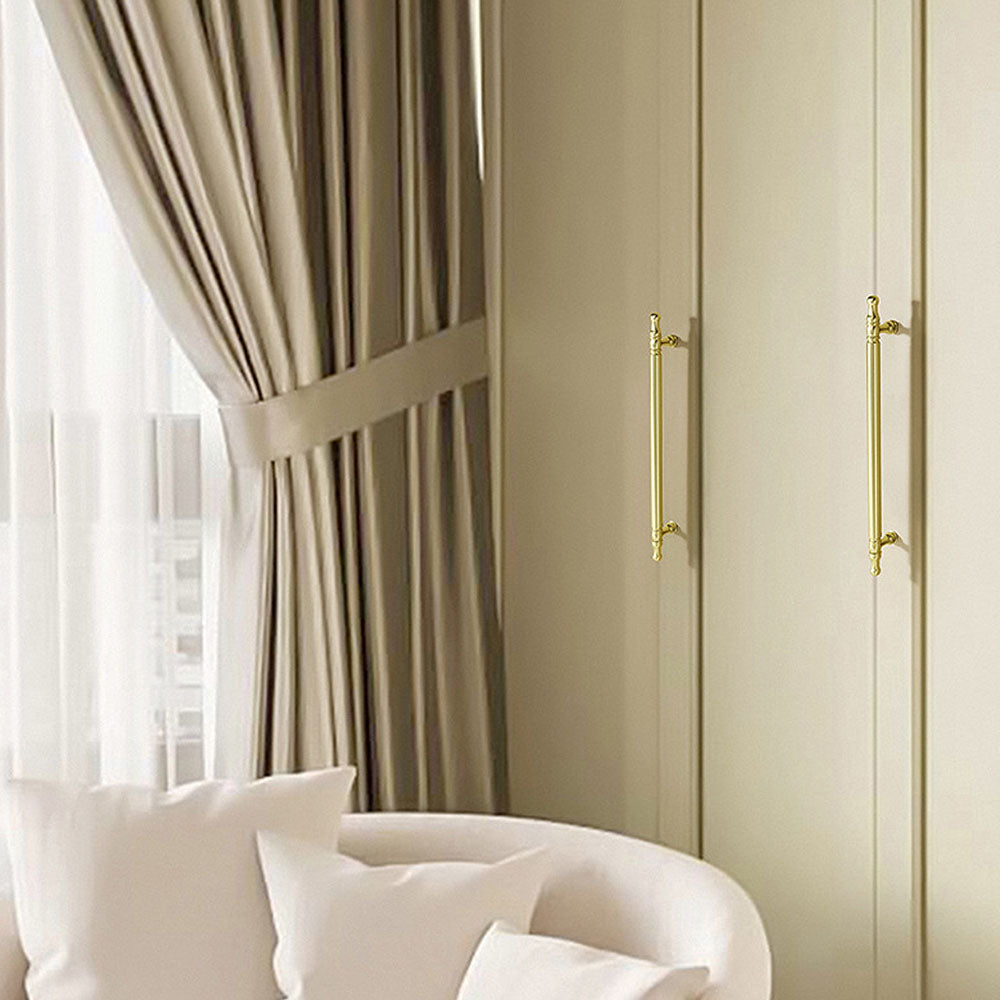 Modern Kitchen Gold Brass Decorative Cabinet Solid Handles