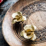 Gold Brass European Phalaenopsis Cabinet Pulls And Knobs