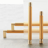 2 Pack Long Two-Color Splicing Aluminum Alloy Cabinet Handles