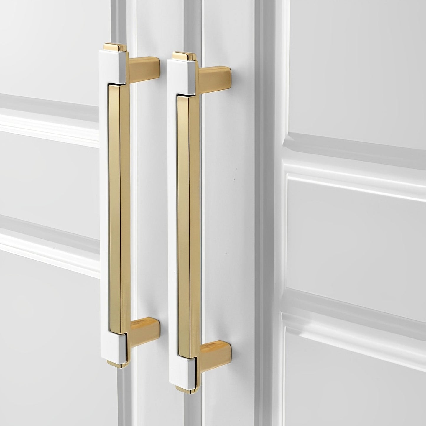 Zinc Alloy Modern Gold Black Chrome Kitchen Handles