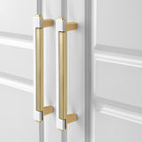 Zinc Alloy Modern Gold Black Chrome Kitchen Handles