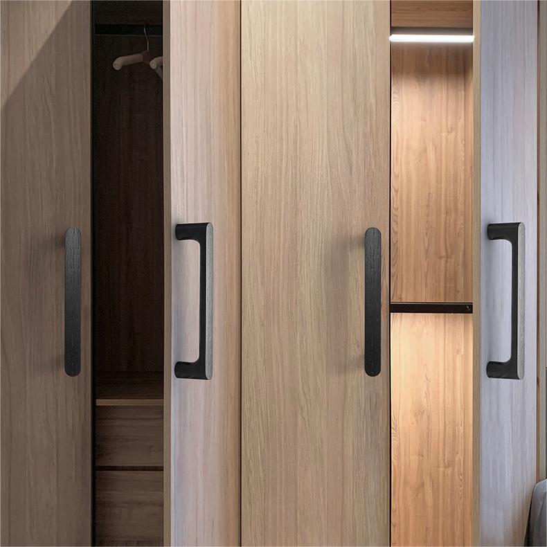Wooden Furniture Handle Natural Walnut Kitchen Cabinet Handles