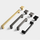 Modern Minimalist Zinc Alloy Square Cabinet Handle