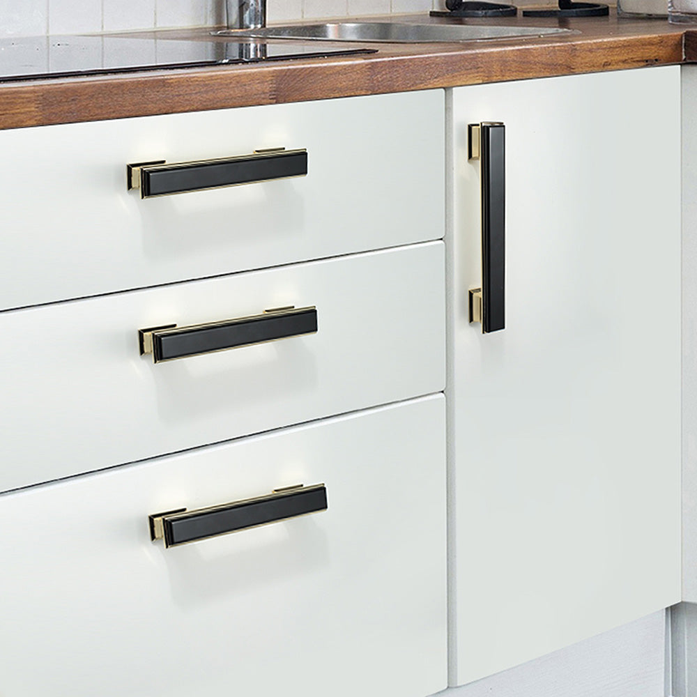 Modern Black Gold  Wardrobe Cabinet Pulls