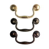3.75" Vintage Drawer Pull Handles Drop Bail Pulls
