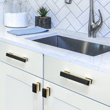 Modern Black Gold  Wardrobe Cabinet Pulls
