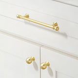 Modern Zinc Alloy Gold Brass Drawer Cabinet Handle