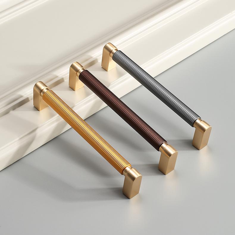 Two-Color Splicing Aluminum Alloy Cabinet Handles