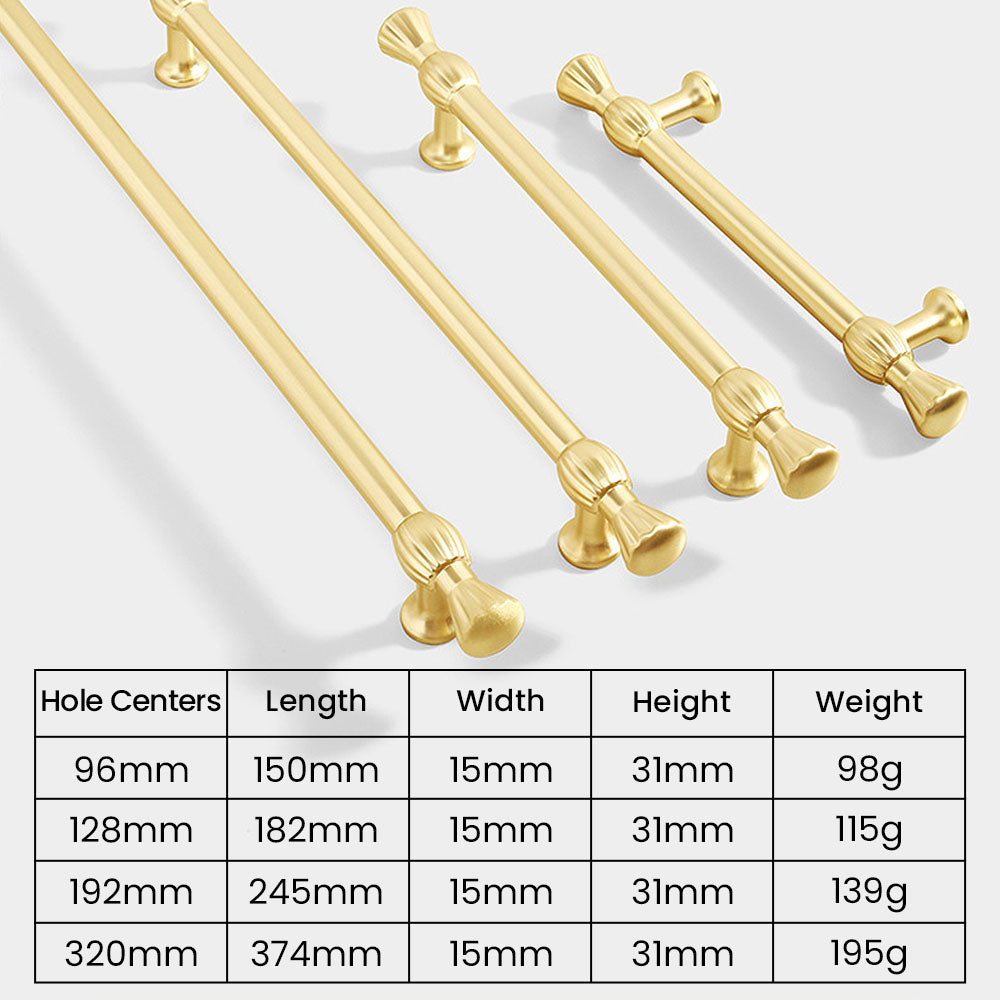 Nordic Modern Luxury Gold  Kitchen Cabinet Knobs And Pulls
