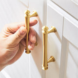 Soild Gold Brass Drawer Pulls Cupboard Cabinet Knobs