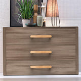 Wooden Furniture Handle Natural Walnut Kitchen Cabinet Handles