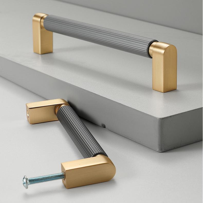 Two-Color Splicing Aluminum Alloy Cabinet Handles