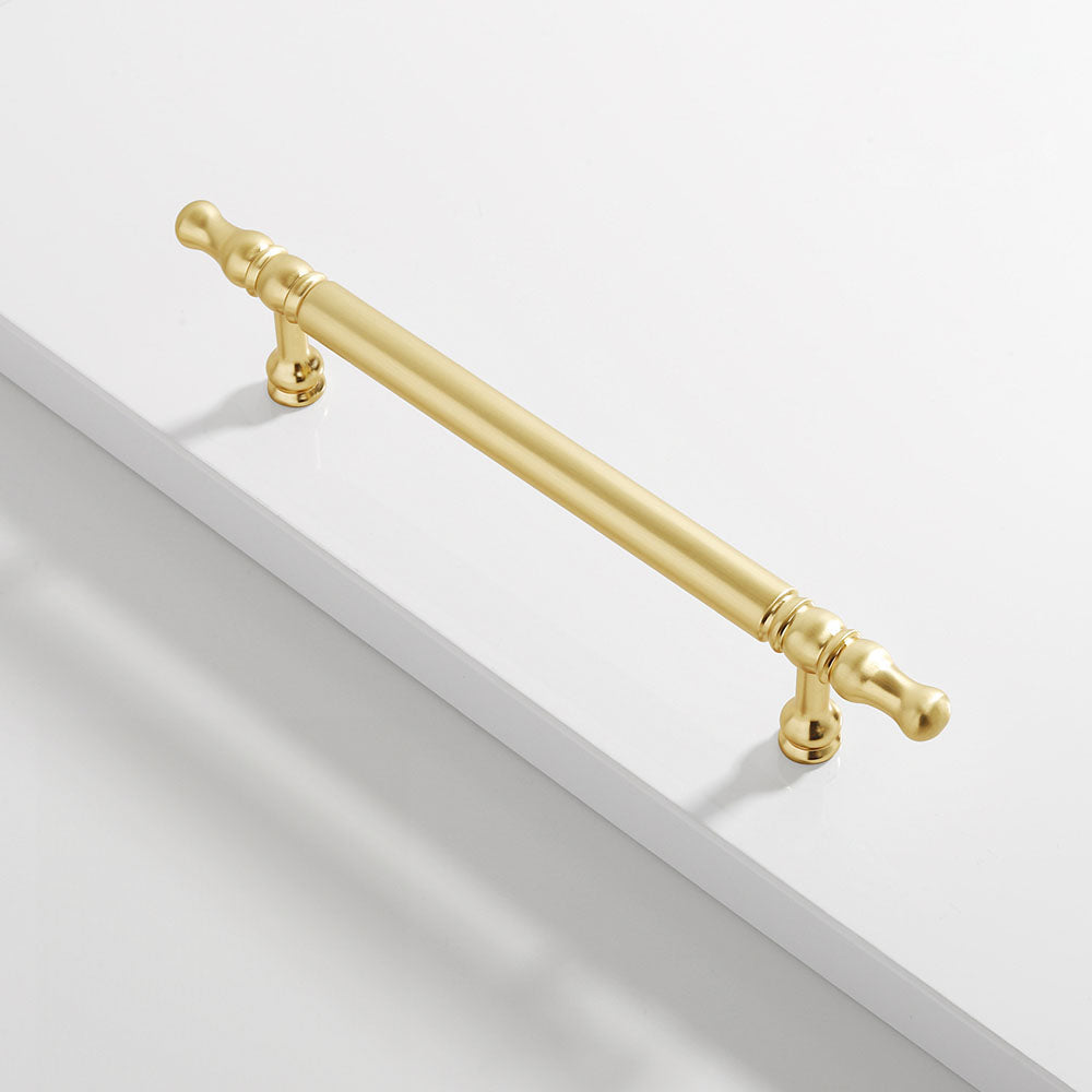 Modern Kitchen Gold Brass Decorative Cabinet Solid Handles