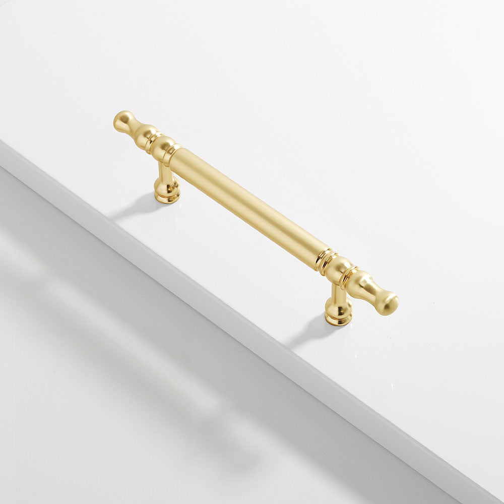 Modern Kitchen Gold Brass Decorative Cabinet Solid Handles
