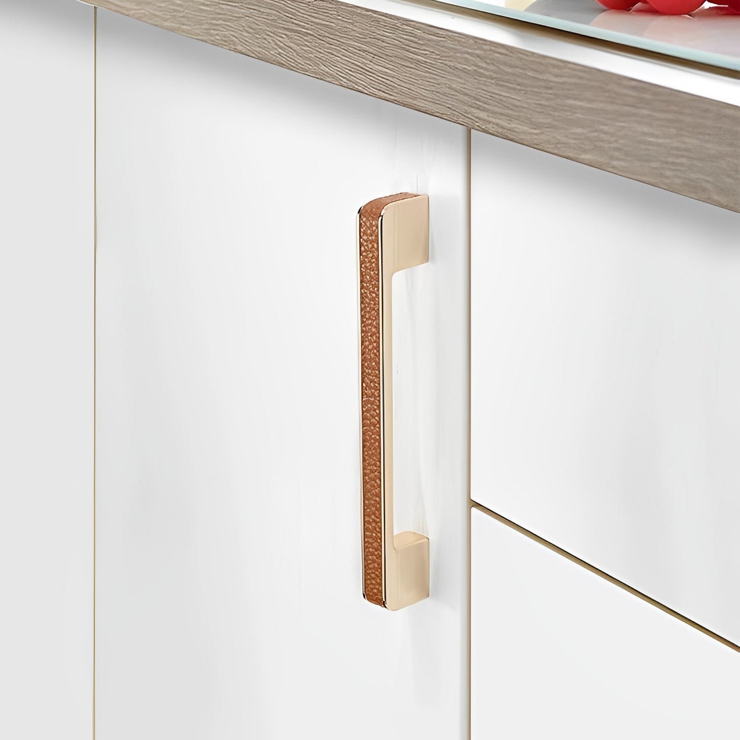 Nordic Modern Simple High-grade Leather Handle