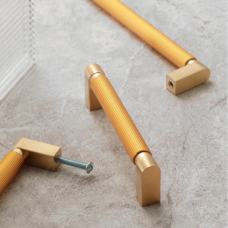 2 Pack Long Two-Color Splicing Aluminum Alloy Cabinet Handles