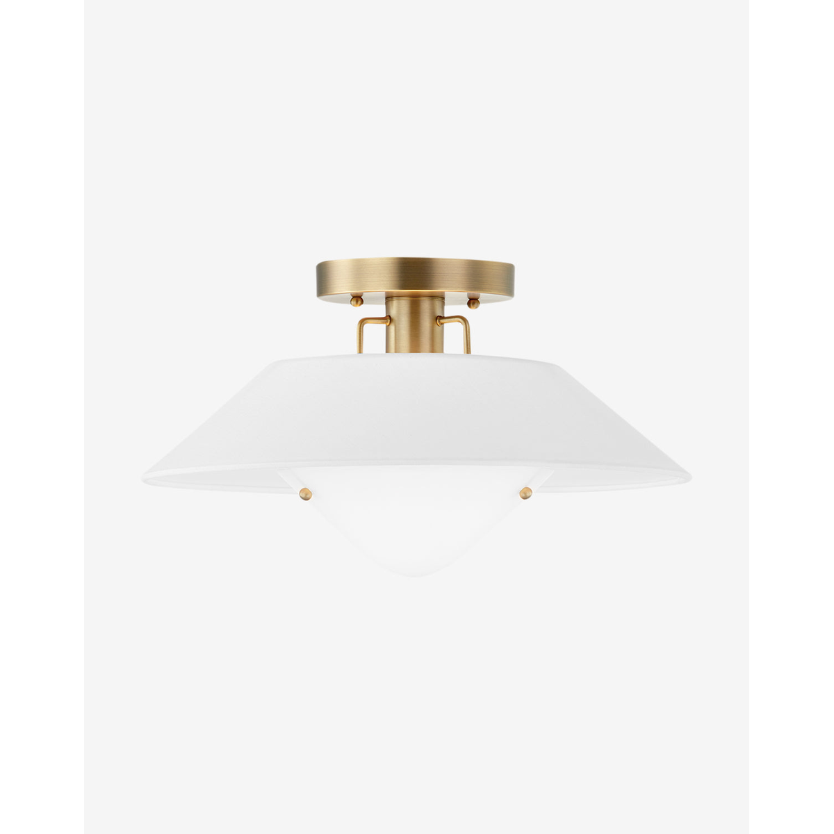 Otto Flush Mount — Industrial Round Ceiling Light with Warm Focused Glow