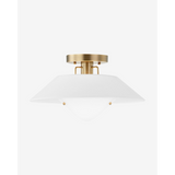 Otto Flush Mount — Industrial Round Ceiling Light with Warm Focused Glow
