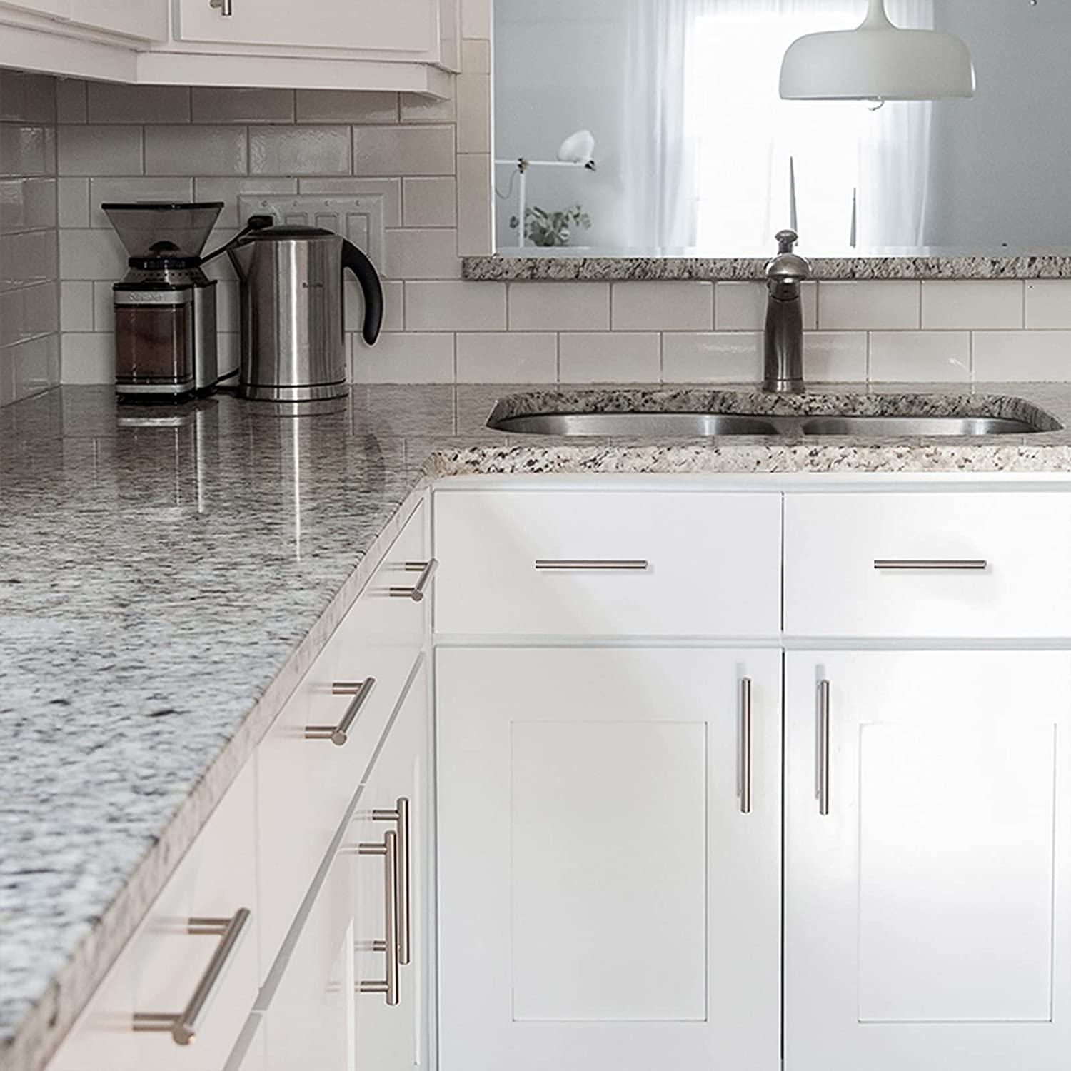 Brushed Nickel Kitchen Cabinet Bar Pulls