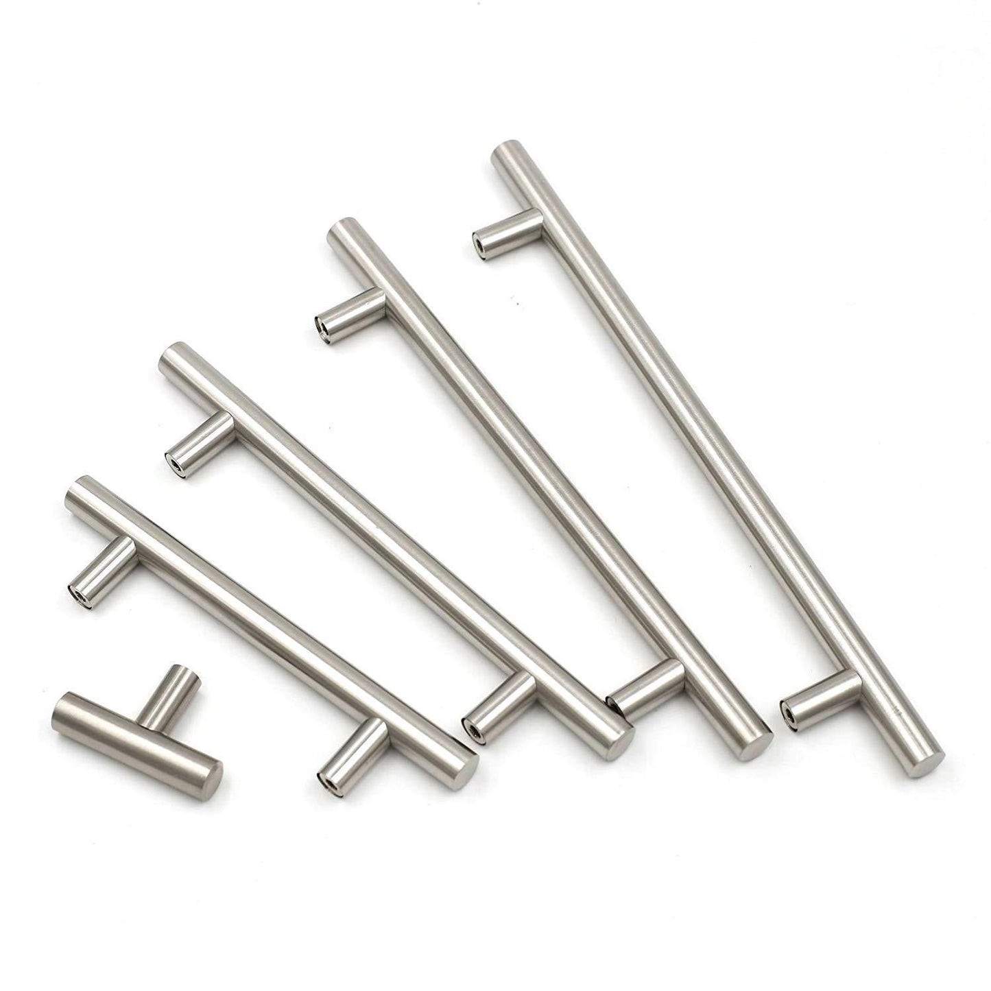 Brushed Nickel Kitchen Cabinet Bar Pulls