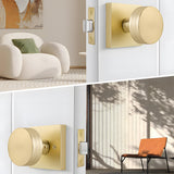 6 Pack Gold Interior Passage Door Knobs for Hallway Kitchen