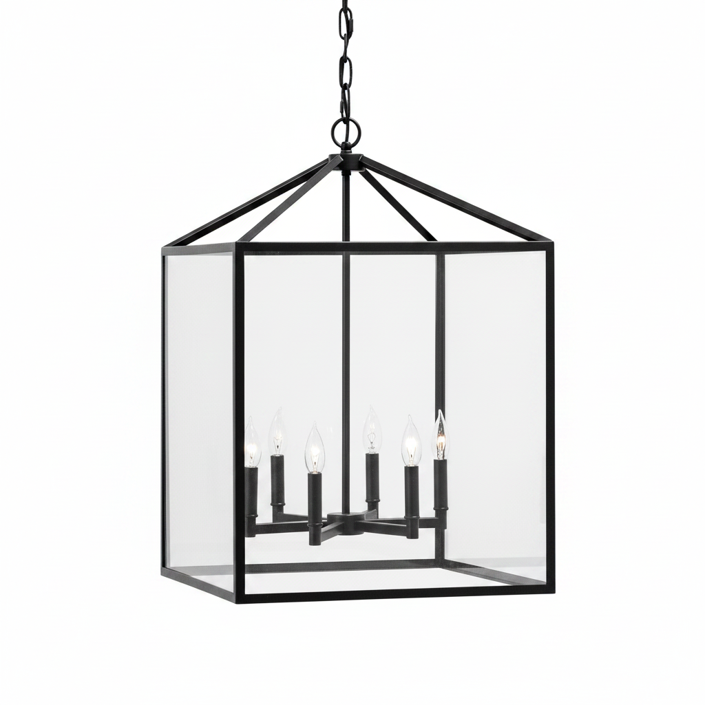 Pietro Lantern Pendant — Italian-Inspired Hanging Lantern with Warm Ambient Glow